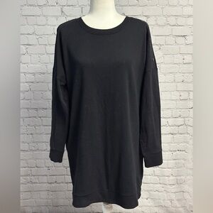 Xersion Women's Classic Black Long Sleeve Sweater Dress Size L